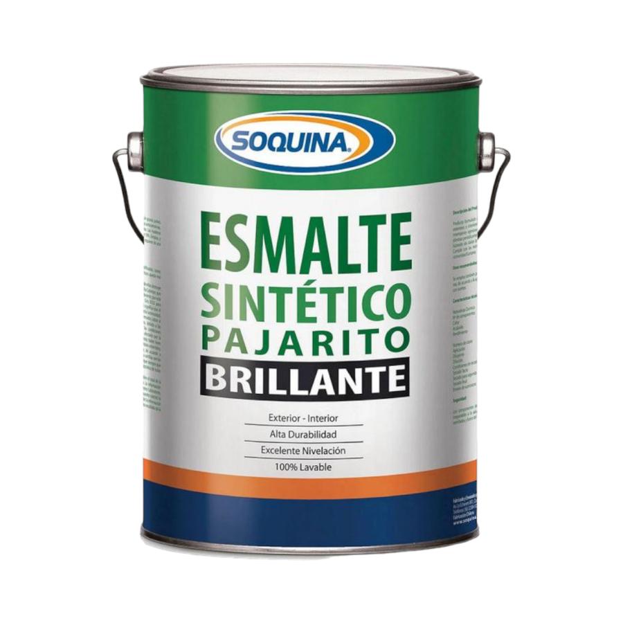 Esmalte Sintetico Pajarito Blanco Galon Soquina