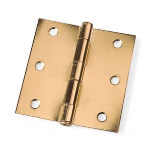 3 Bisagras Lioi L-86 3"x3" Latonado + Tornillos