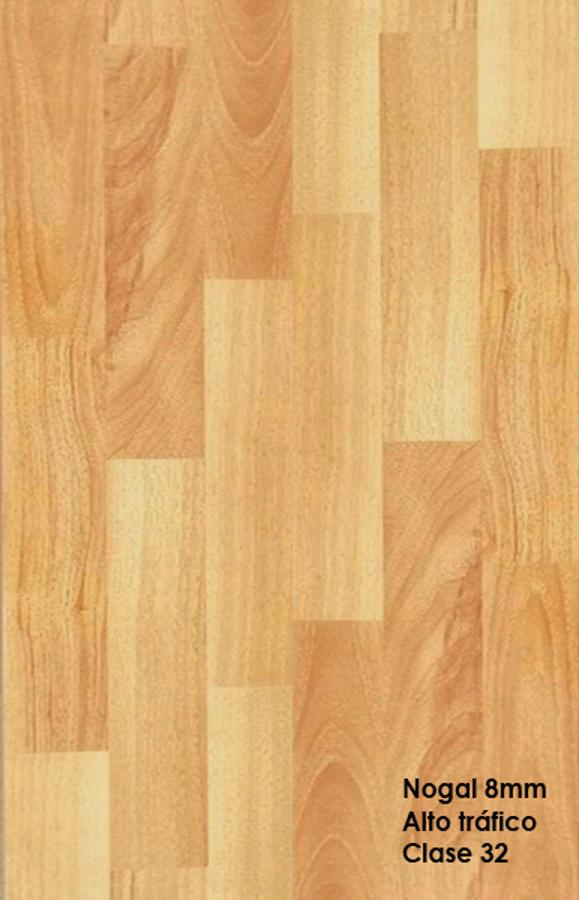 Piso Flotante Nogal Brillante 8 Mm