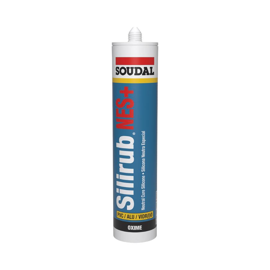 Silicona Neutra Para Construcción Blanca Nes+ Soudal 300 Ml