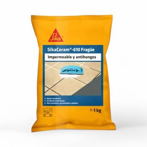 Fragüe Porcelanato y Cerámica Sikaceram 610 Gris 1 Kg