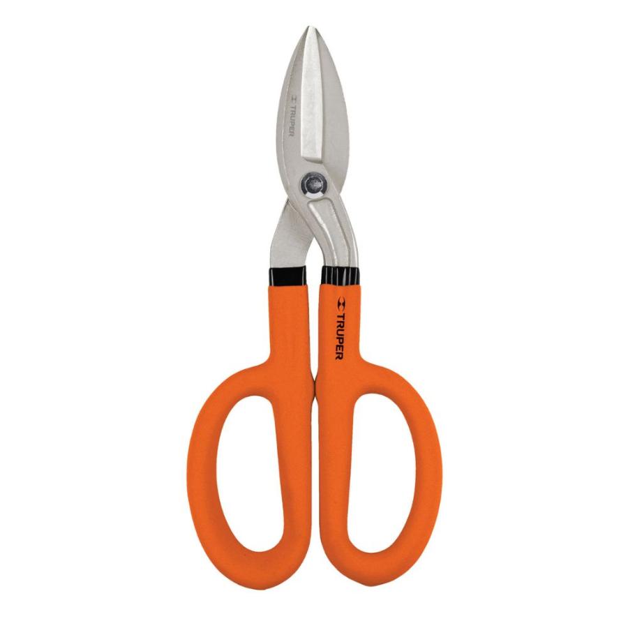 Tijera Hojalatero Mango Vinil 25 cm"" Truper naranjo
