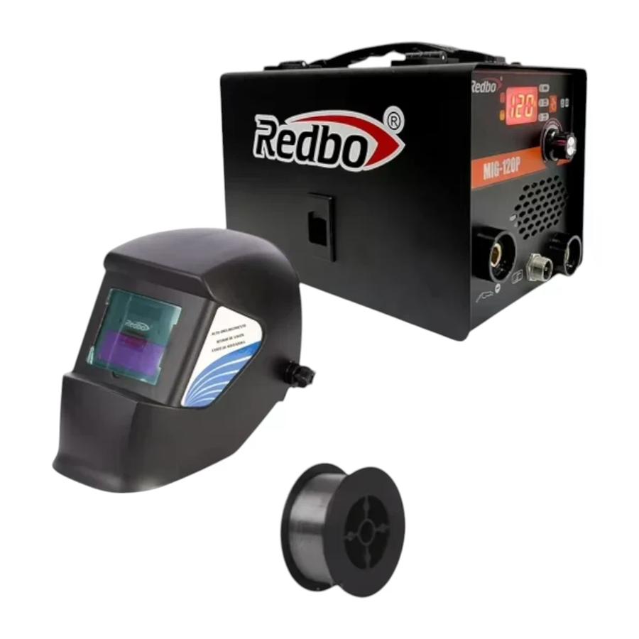 Pack Soldadora 120A (MMA-MIG) + Alambre Flux + Máscara Redbo