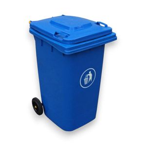 Contenedor De Basura Signet Con Pedal 240 Litros Azul