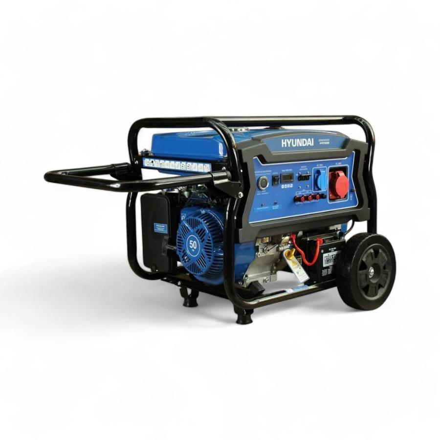 Generador Eléctrico Hyundai Trifásico 6500W 25 Litros