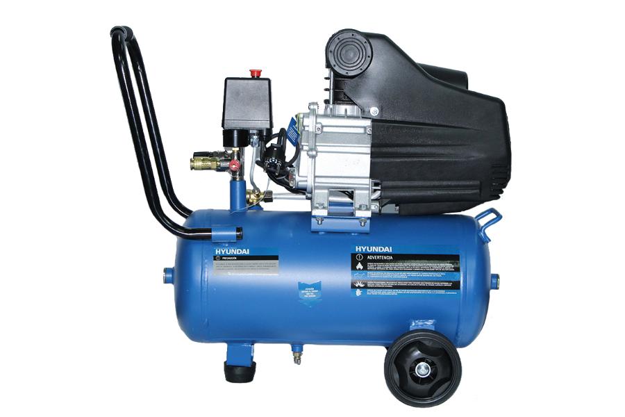 Compresor De Aire Hyundai 2Hp 24Lts 115Psi Azul - Dimarsa.cl