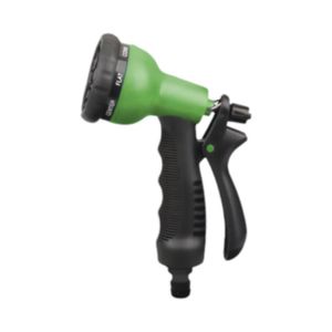 Pistola De Riego Hoffens 8 Posiciones Con Boquilla Giratoria