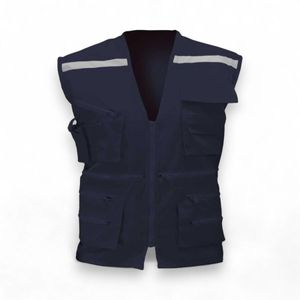 Chaleco De Seguridad Unisex BlackBull Geologo Poplin AzulAzul