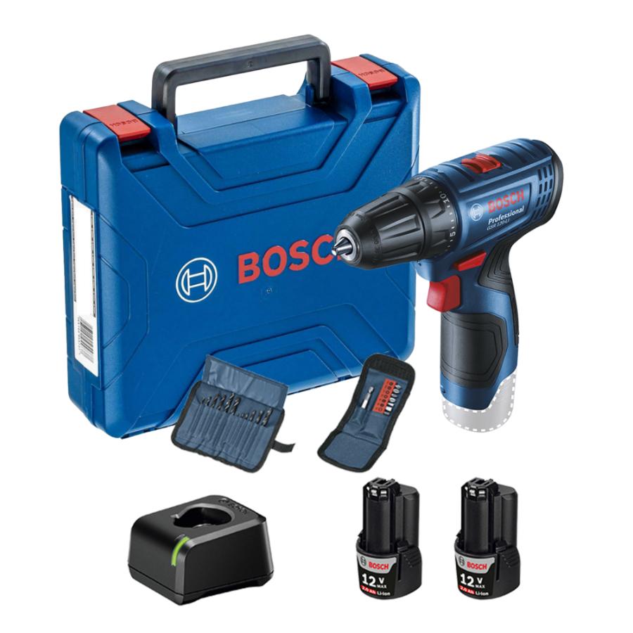 Taladro Inalámbrico Bosch Gsr 120-li + Kit