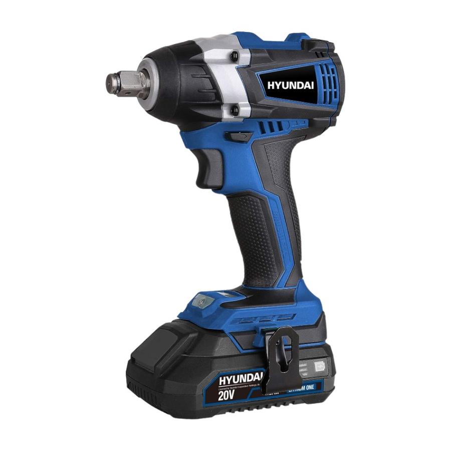 Llave Impacto Inalámbrica 1/2"" 300NM 20V + 2B 2.0AH Hyundai