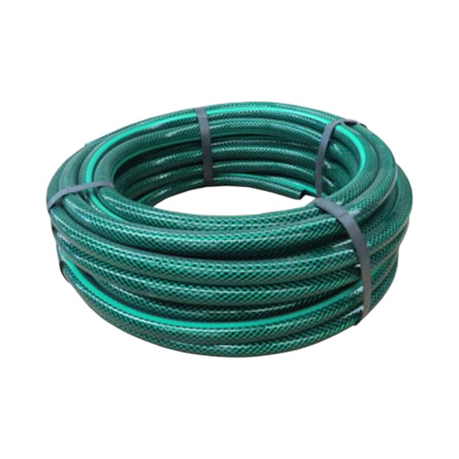 Manguera De Riego 3/4"" Malla Verde Oscuro 50 Metros