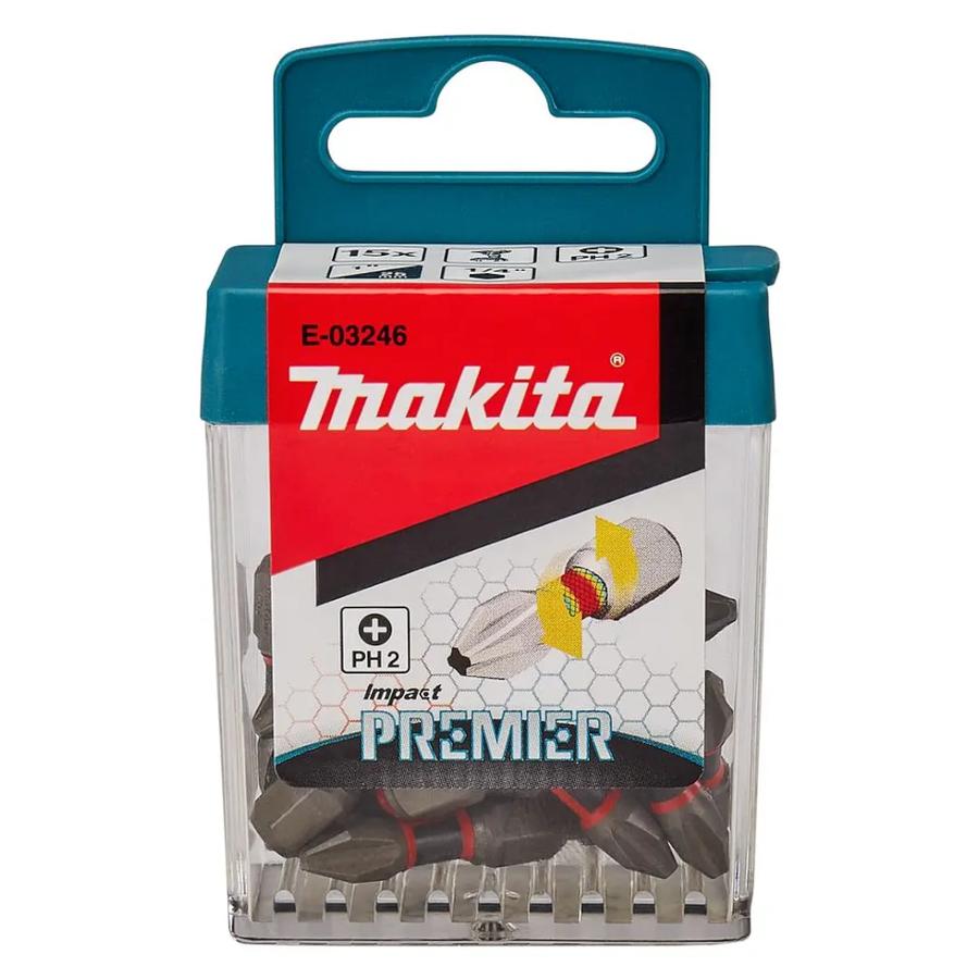 Juego Makita De 15Pcs Puntas De Impacto Ph2