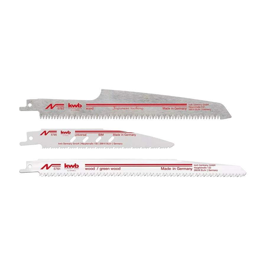 Set 3 Hojas De Sierra Sable Universal Madera - Metal Kwb