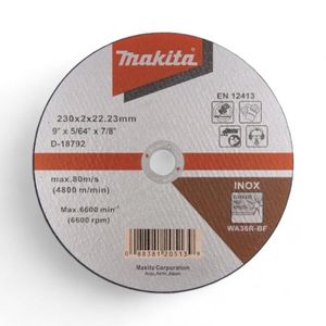 Disco De Corte Makita 9" Recto Acero Inoxidable