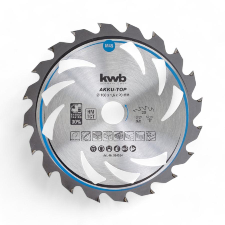 Disco De Sierra Circular KWB 165 Mm 24 Dientes