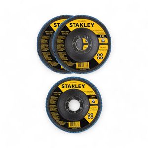 Set 2 Discos Flap Zirconio Stanley Z60 + 1 Disco Z80