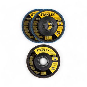 Set 2 Discos Flap Zirconio Stanley Z80 + 1 Disco Z120