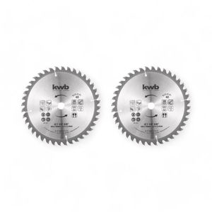 Set 2 Discos Sierra Circular KWB 184 Mm 40 Dientes