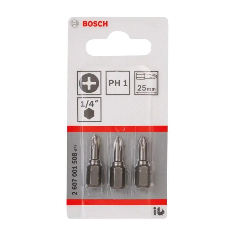Puntas PH1 Bosch 25 MM (3 Unidades)