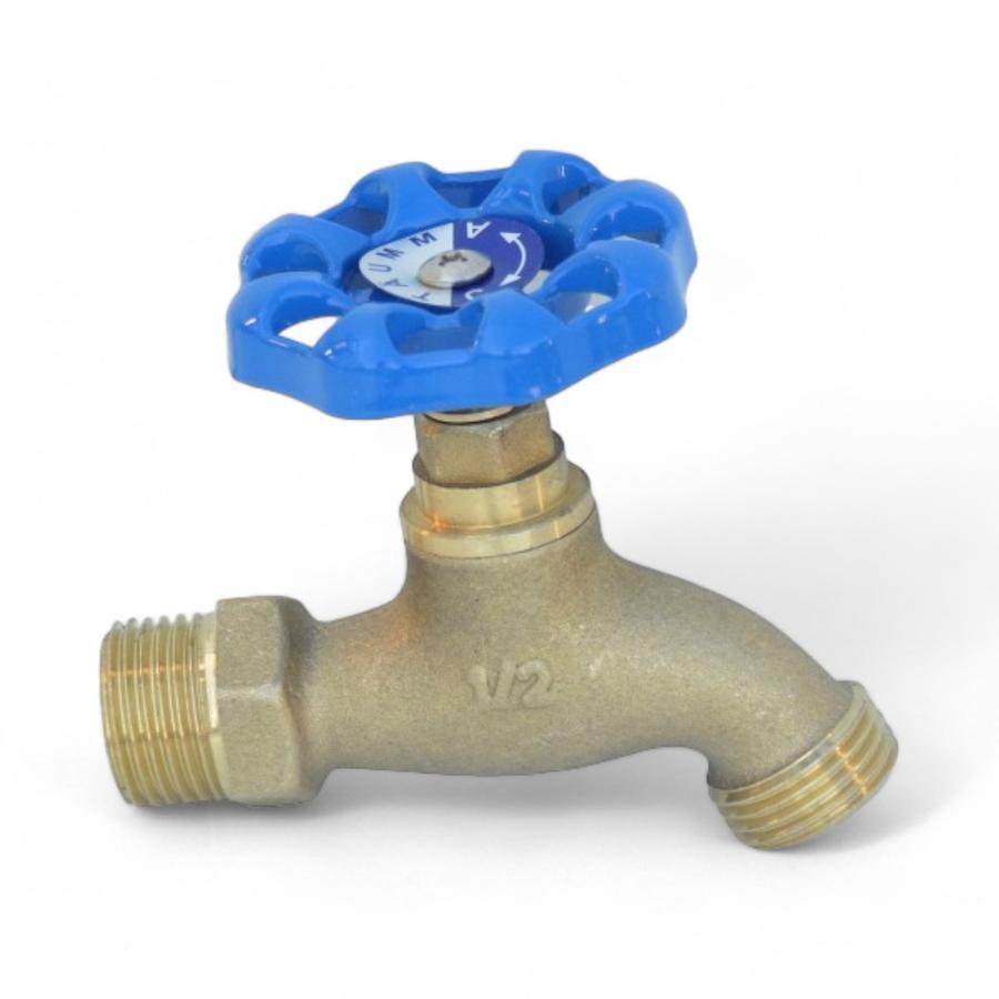 Llave Para Jardin Taumm 1/2"" He-He Azul