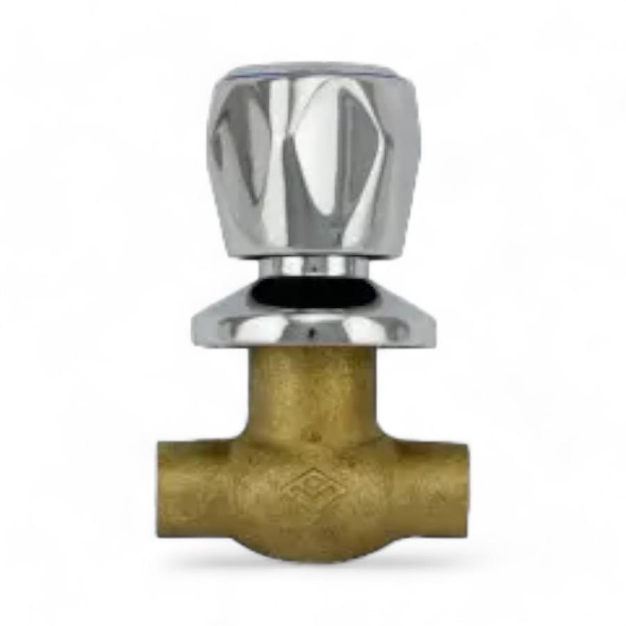 Llave De Paso Taumm 1/2"" So-So Campana Cromada