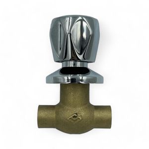 Llave De Paso Taumm 3/4" So-So Campana Cromada