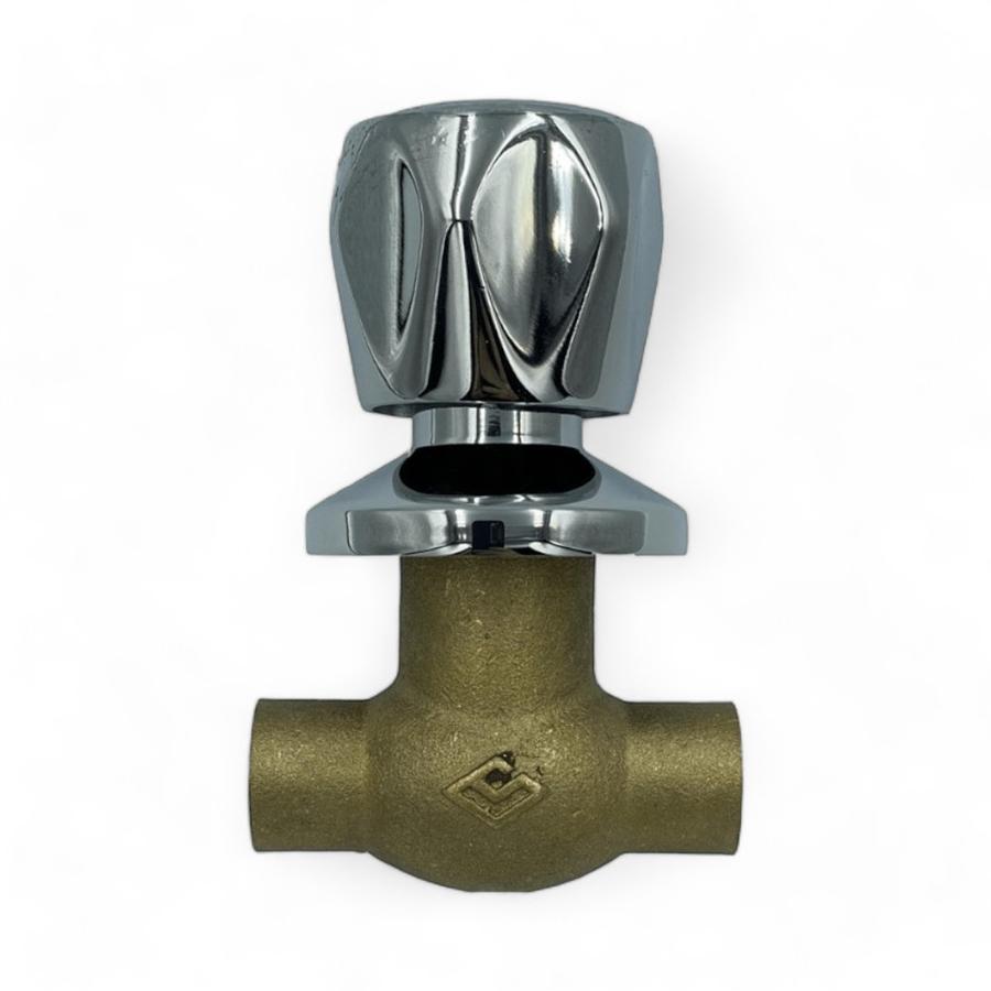 Llave De Paso Taumm 3/4"" So-So Campana Cromada