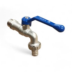 Llave De Bola Para Jardin Taumm 1/2" Manilla Azul