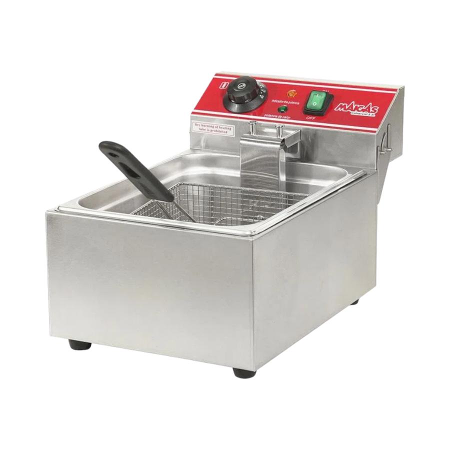 Freidora Eléctrica Maigas 1 Deposito 6 Litros Inox