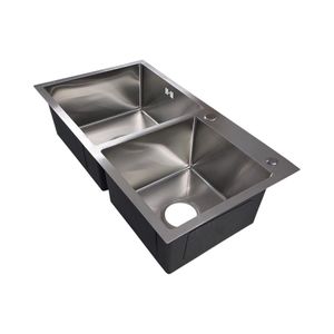 Lavaplatos Acero Inoxidable 78x43 cm Gris