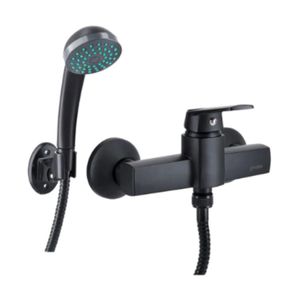 Monomando Ducha Modena Negro Mate