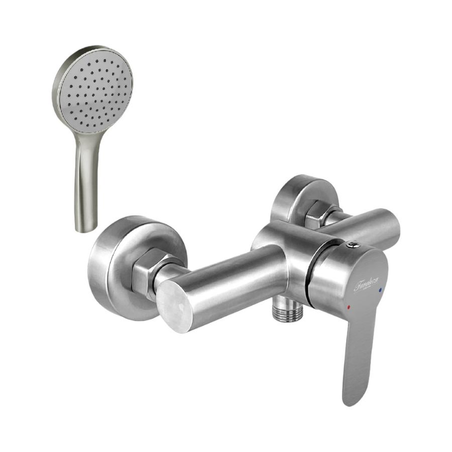 Monomando Para Ducha Fanaloza New Barcelona Acero Inoxidable