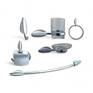 Kit Accesorios Pared Baño Taumm 6 Piezas Plateado