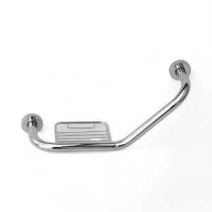 Agarradera Para Baños Taumm Con Jabonera Acero Inoxidable