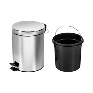Basurero Con Pedal 8 Litros Acero Inoxidable