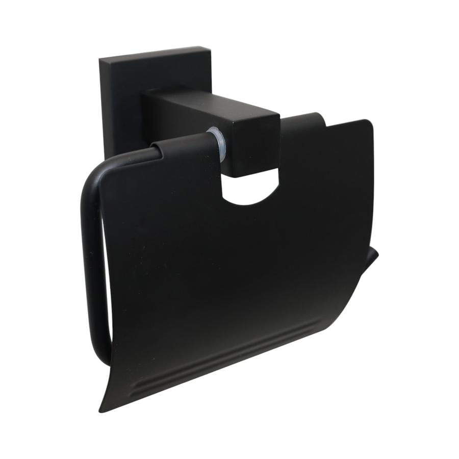 Porta Rollo De Baño Taumm Schwarz Metálico Negro