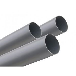Tubo Pvc Sanitario Gris 75 Mm X 6 M