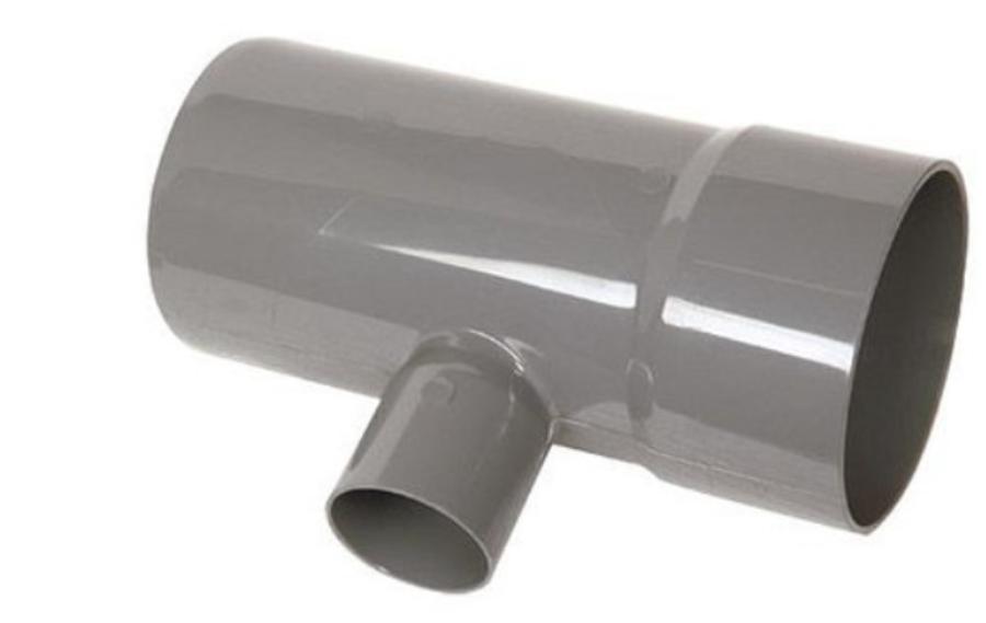 Tee Sanitario Gris 75 X 40 Mm