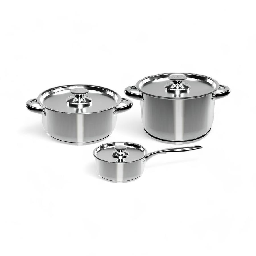 Batería Cocina Wens 6 Piezas Acero Inoxidable