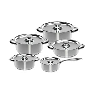 Batería De Cocina Wens 480-10SS 10 Piezas Plateado