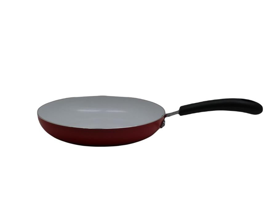 Sartén 26 Cm Rojo Cerámico Blanco