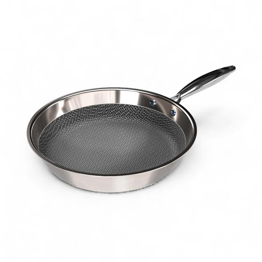 Sarten Acero Inoxidable 28 Cm Wens Honey Comb Plateado