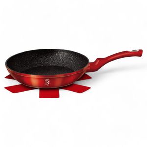 Sartén Antiadherente 28 Cm Berlinger Haus Metallic Line Rojo
