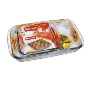 Pack 2 Asaderas: Cuad. Pequeña + Rect. Mediana