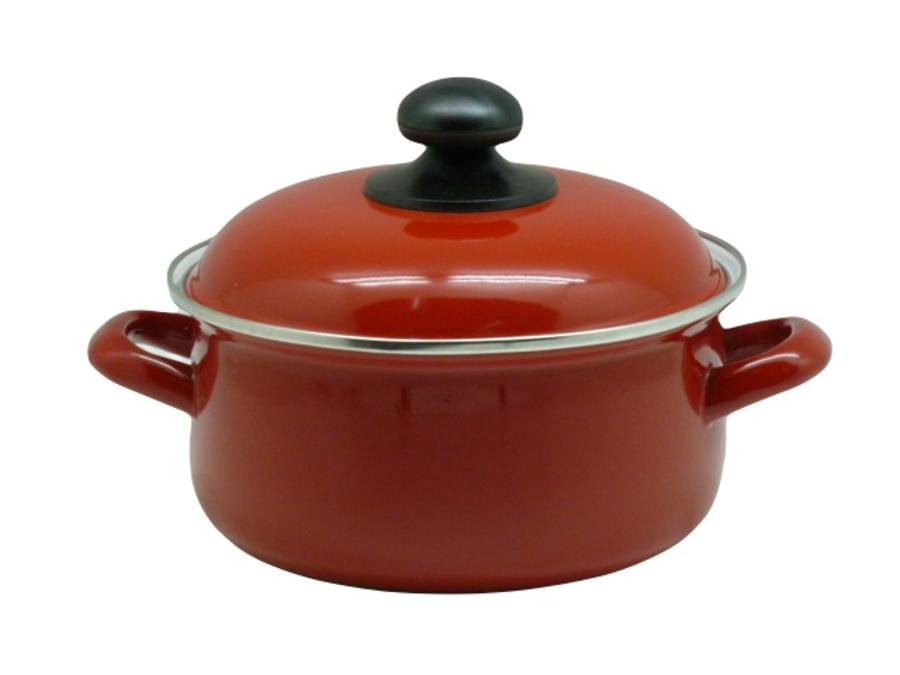 Cacerola Enlozada 26cm 6,4lt Rojo