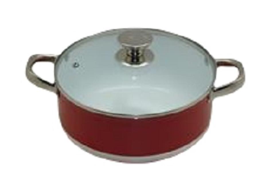 Cacerola Aluminio/cerámico 26cm 4,7lt Rojo