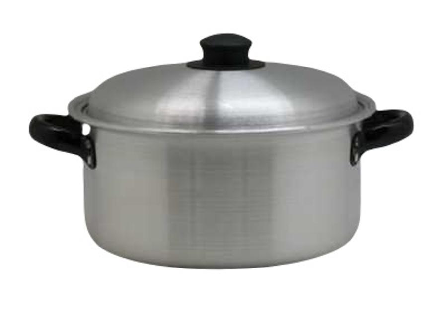 Cacerola Aluminio Lijado 22cm 3,8lt Silver