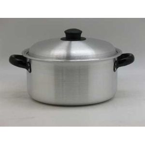 Cacerola Aluminio Lijado 26cm 6,4lt Silver