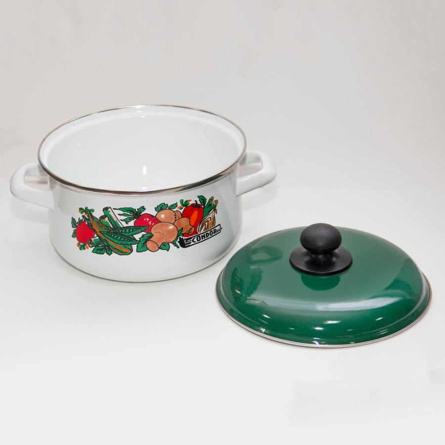 Cacerola Condor Chef Enlozada 22Cm 3Lt Verde