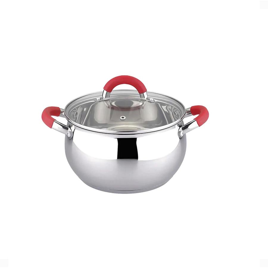 Cacerola Acero Inoxidable 24 Cm Doral Curve Plateado